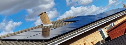 Solar PV and Tesla Battery Storage Systems in Ellingham